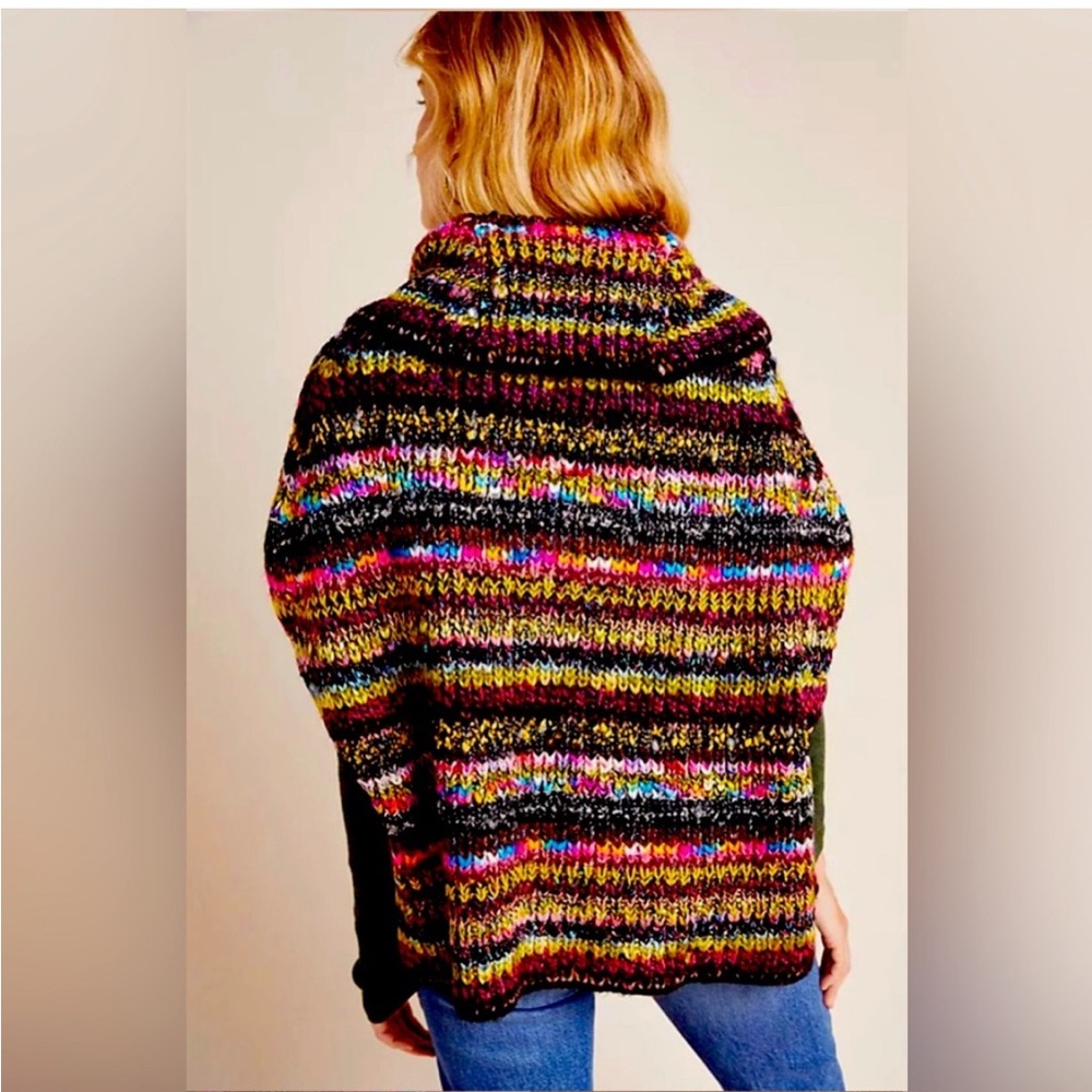 Anthropologie Multicolor Knit Shrug NWOT